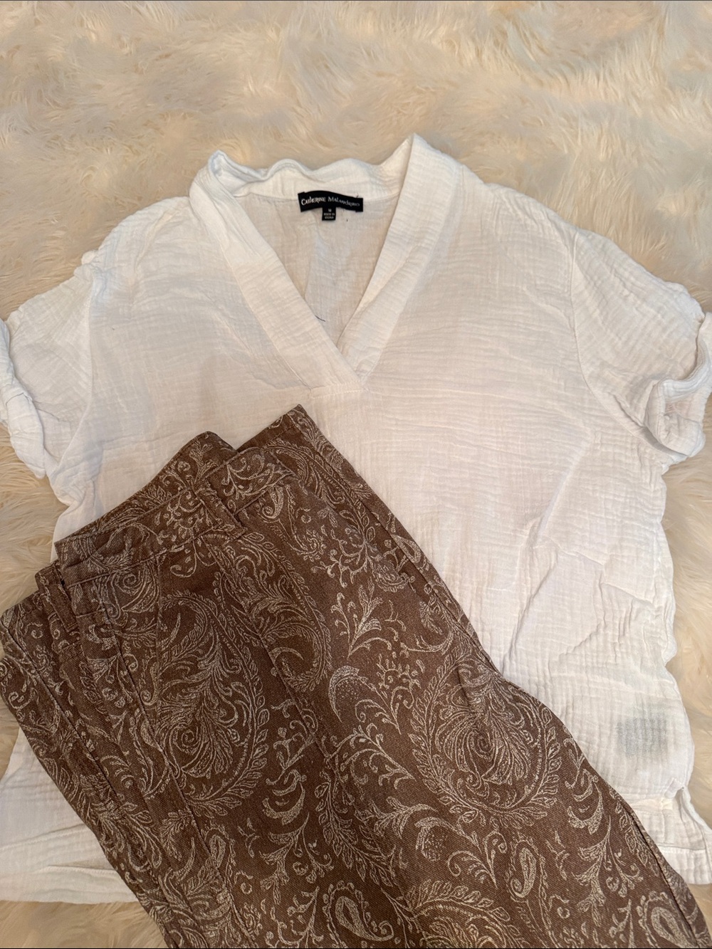 Catherine Malandrino white top